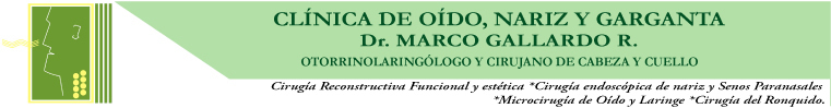 Clinica de Oido, Nariz y Garganta - Dr. Marco Gallardo